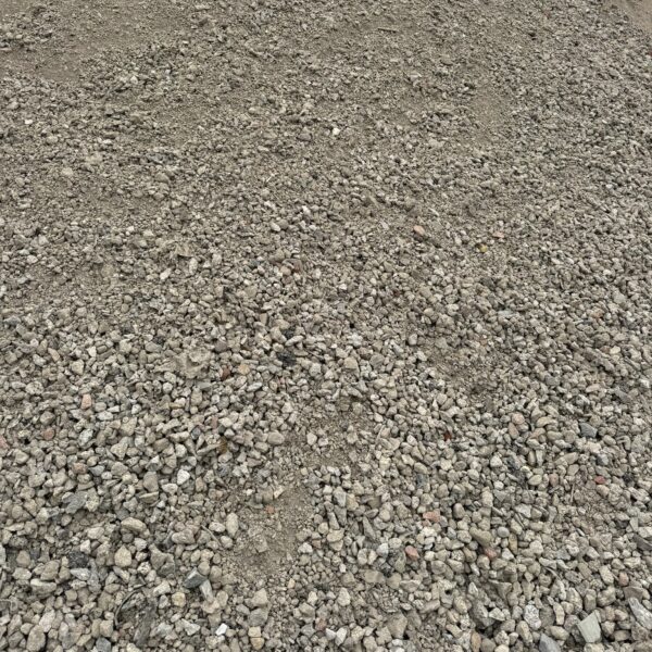 close up of recycled 1 aggregate.