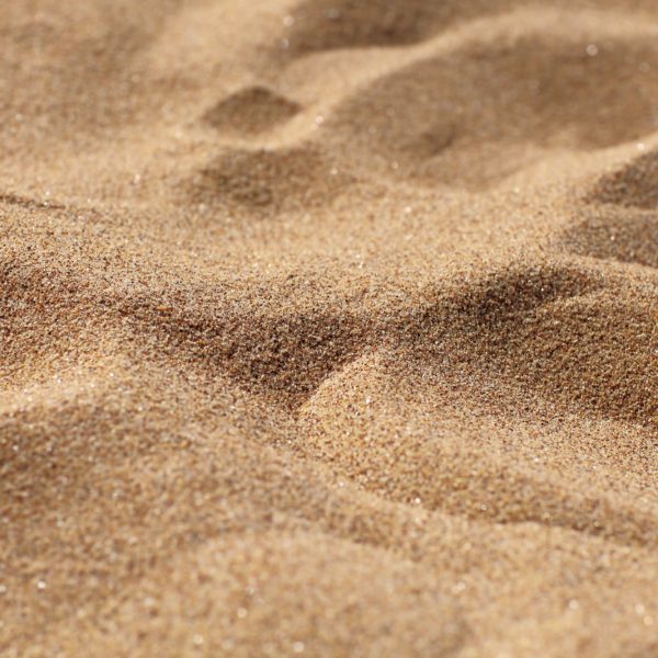 close up of sharp sand.